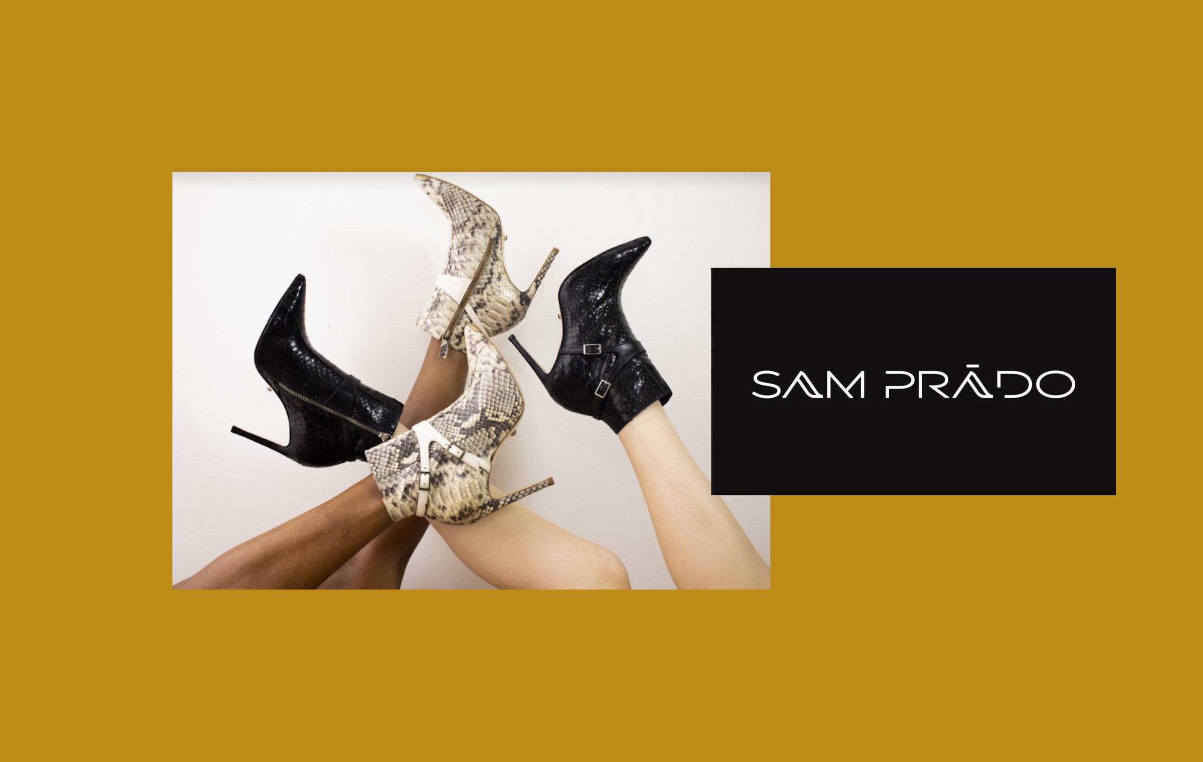 Sam Prado Python Skin Boots